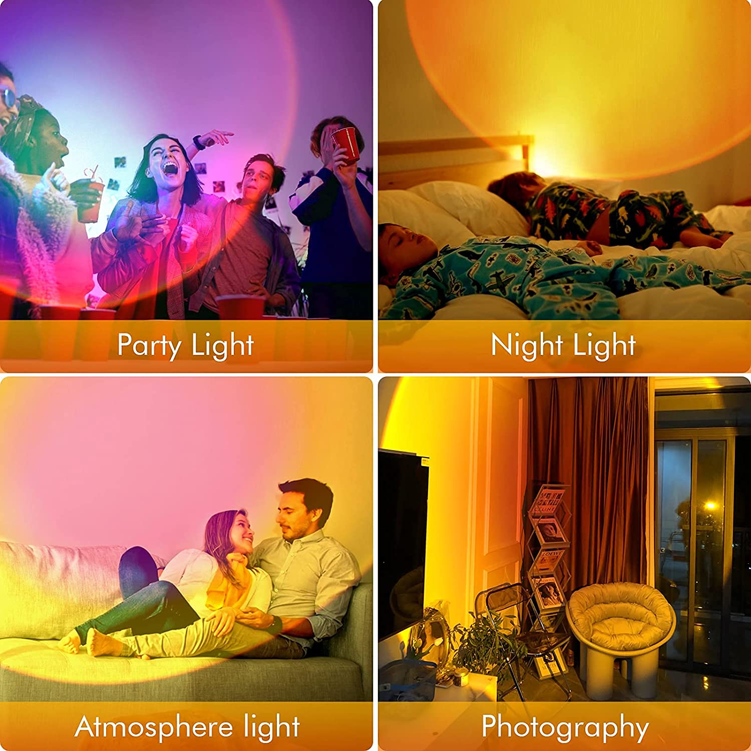 Verilux Sunset Projector Lamp 180 Degree Rotation Sunset Projection lamp, LED Rainbow Projection Light Romantic Visual Led Projector Night Light with USB Modern Floor Stand Living Room Bedroom Verilux Sunset Projector Lamp 180 Degree Rotation Sunset Projection lamp, LED Rainbow Projection Light Romantic Visual Led Projector Night Light with USB Modern Floor Stand Living Room Bedroom